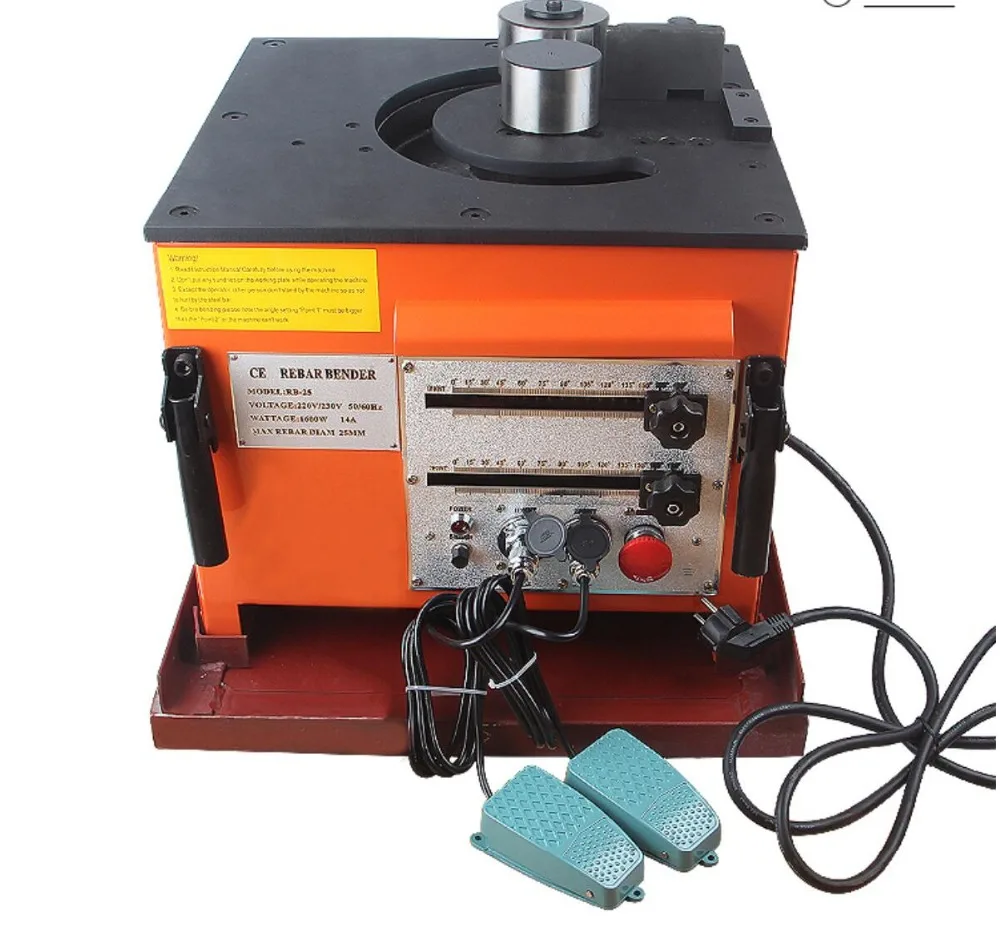 Multi-Function Hydraulic Tools RB-25 Portable Electric Steel Rebar Bending And Cutting Machine 6-25mm