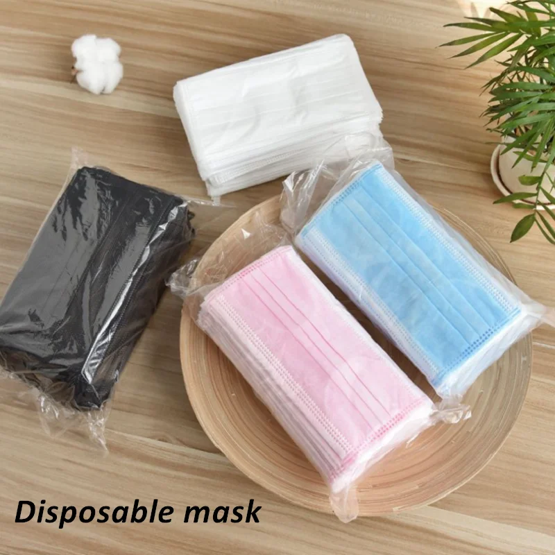 Disposable Masks 50pcs one Layer/two Layer Thin Dust-proof Anti-PM2.5 Breathable Seasonal Sun Protection Face Masks Mascaras