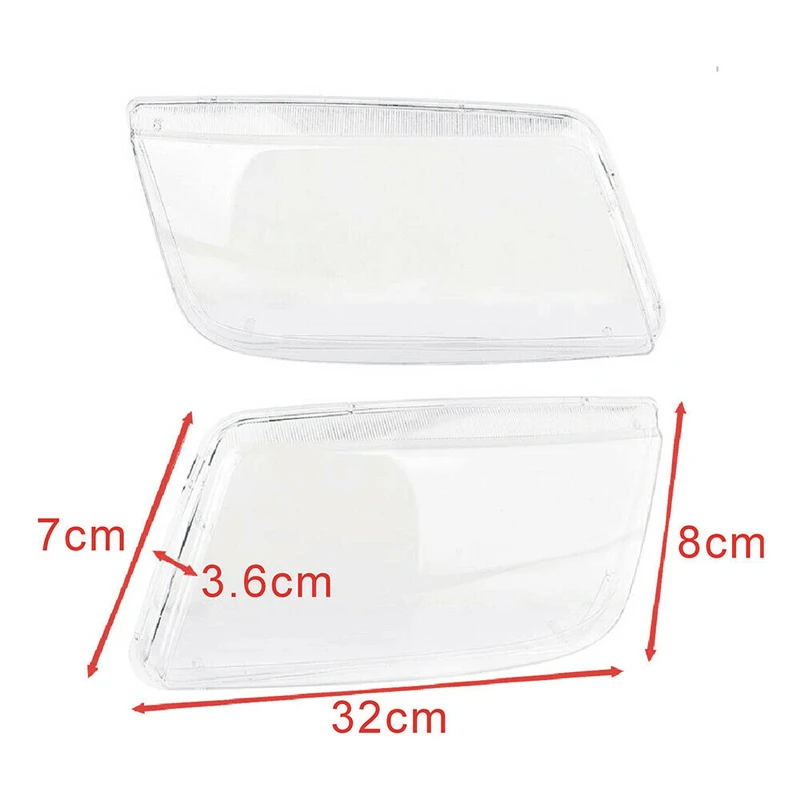 Rhyming Headlamp Shade Headlight Clear Lens Shell Lampshade Cover Fit For VW Jetta Bora MK4 1999-2005 Car Accessories