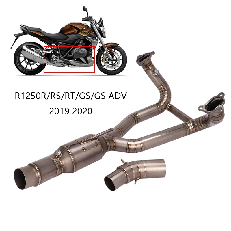 

Titanium Alloy Exhaust System for BMW R1250R/RS/RT/GS R1250GS ADV 2019 2020 Motorcycle Exhaust Pipe Header Mid Pipe Slip On 51mm