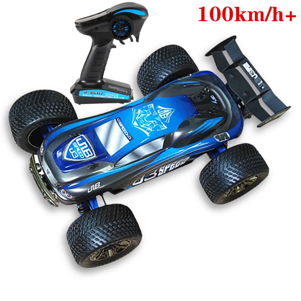 Nowy samochód RC 100 km/h High Speed RC Racing bezszczotkowa zabawka dla dorosłych zdalnie sterowanym samochodowym metalowa obudowa wodoodporna 120A