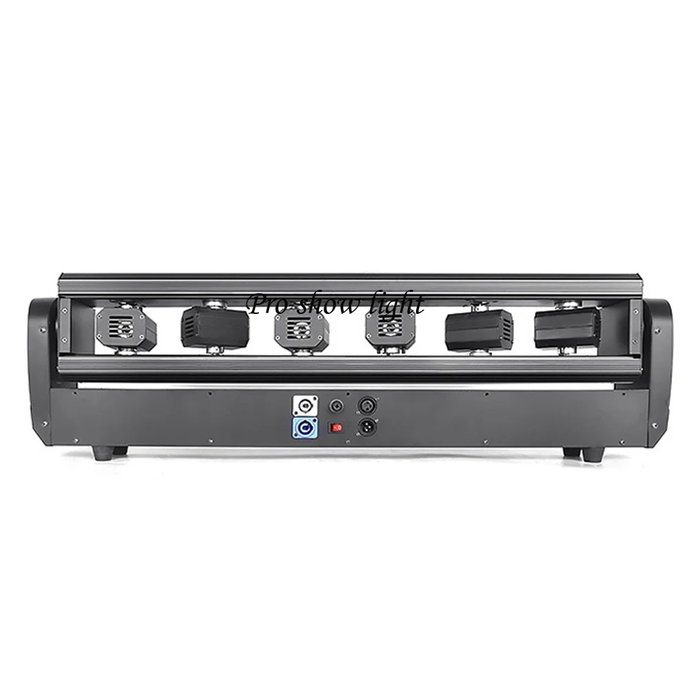 Laser Moving Bar 6X500mW 6 Eyes RGB 3IN1 Stage Effect Bar Beam Moving Head Light DJ Party Disco Wedding Stage DMX Control Laser