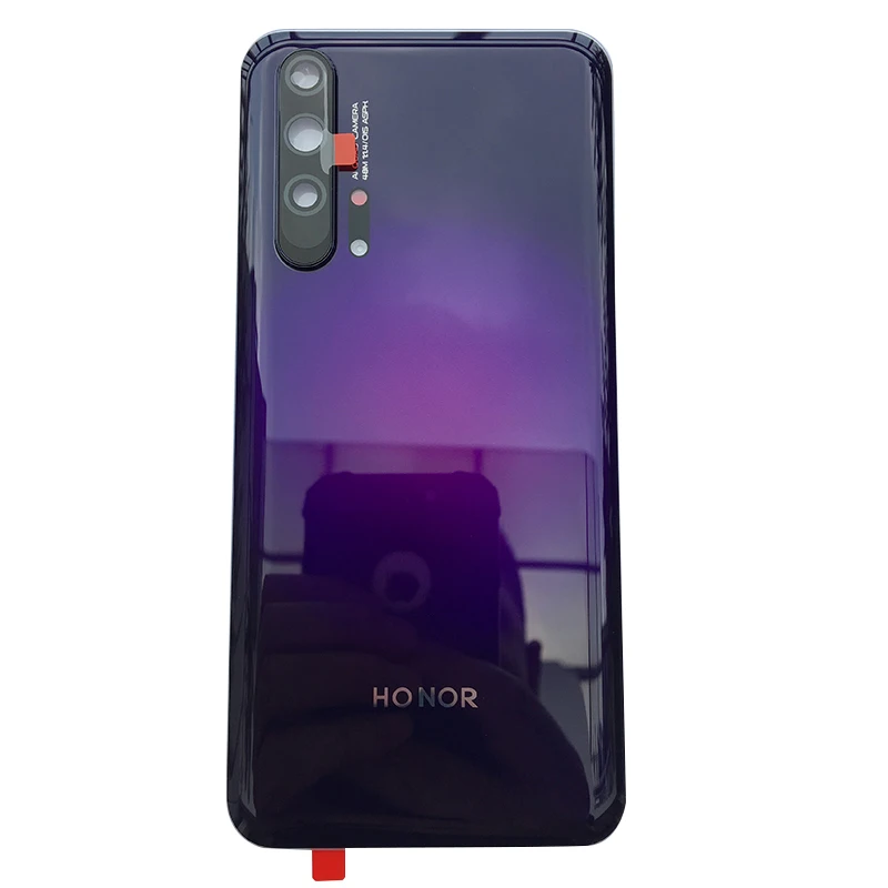 ZUCZUG New Original Glass Rear Housing For Huawei Honor 20 Pro Battery Cover Back Case With Camera Lens+Adhesive