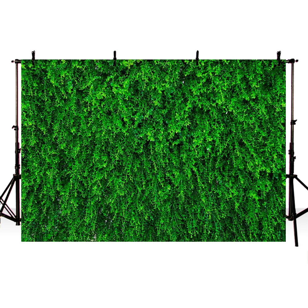 Green grass backdrop for photography newborn baby shower party decoration background for photo booth studio polyester material