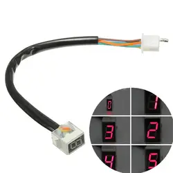 Universal Motorcycle LED Digital Gear Indicator Display Scooter 0-5 Level Shift Lever Sensor Speed Gear Display Indicator