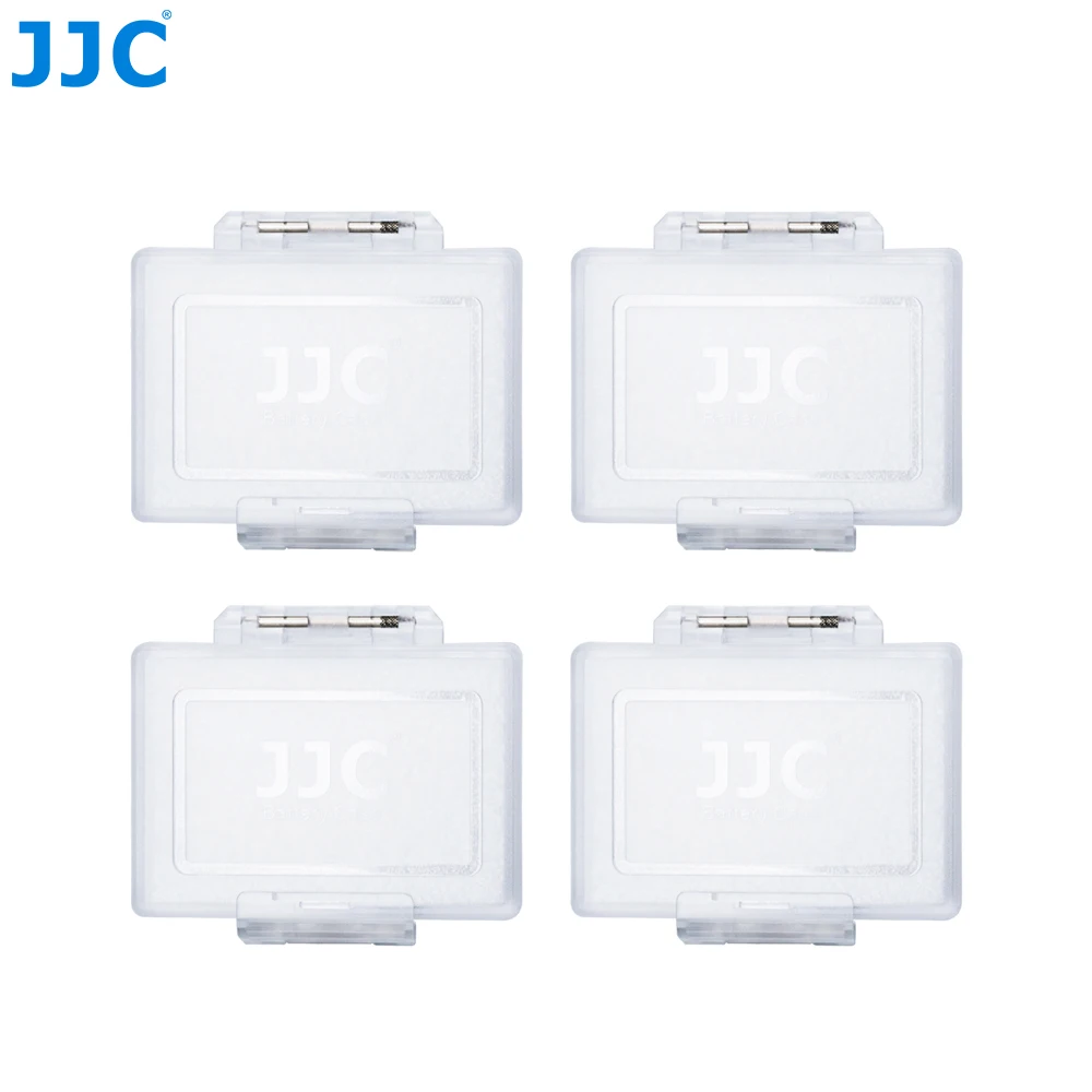 JJC 4 팩 방수 카메라 배터리 케이스 캐논 LP-E6N LP-E8 LP-E12 니콘 LP-E17 소니 EN-EL15 EN-EL14A