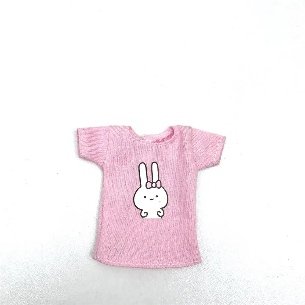 New 1PCS Blyth clothes Cute Pink/White/Black/Red T-shirt for Licca,1/6 Dolls Clothes Accessories