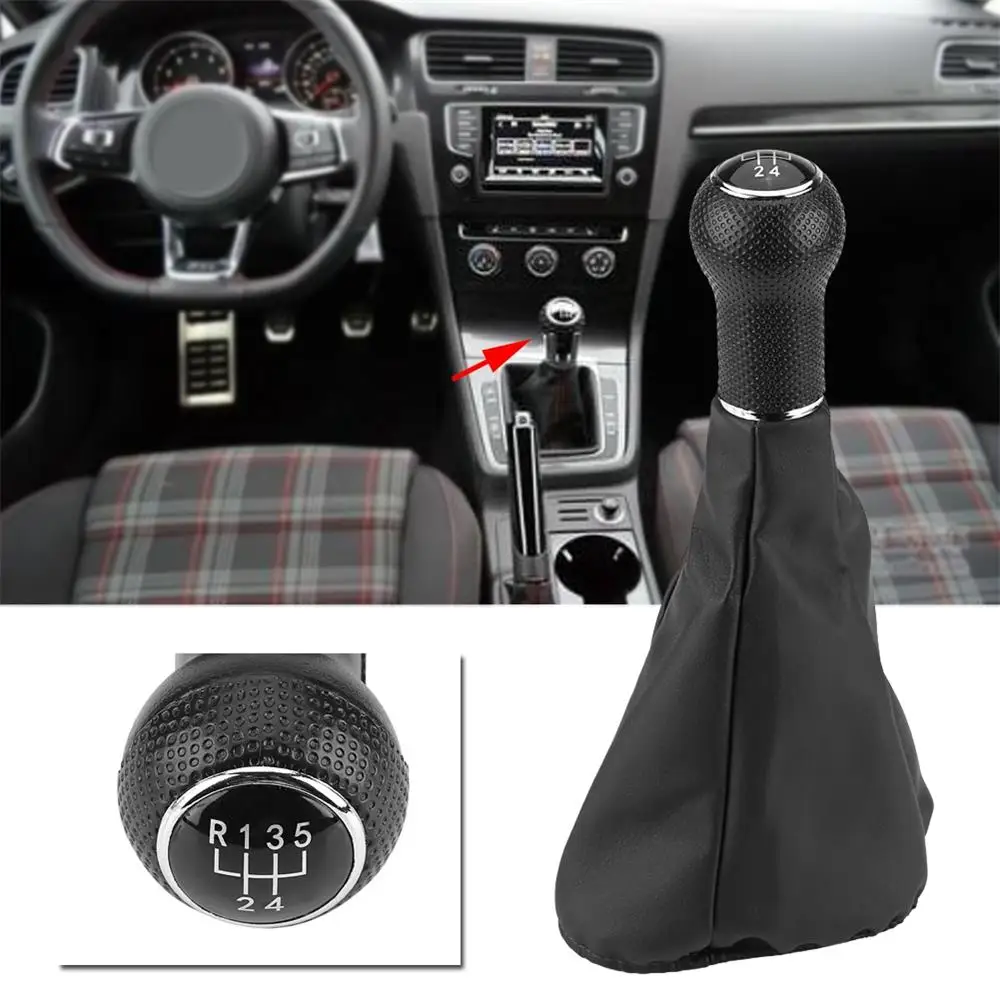 5 Speed Gear Shift Knob Gaiter Boot Cover for  VW Golf 3 Jetta MK3 1991-1998