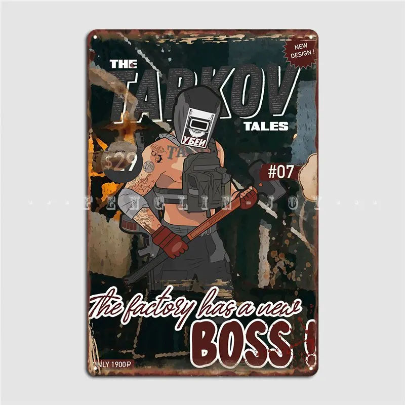 Tarkov Tales Tagilla Metal Sign Cinema Kitchen Customize Garage Club Painting Décor Tin sign Poster