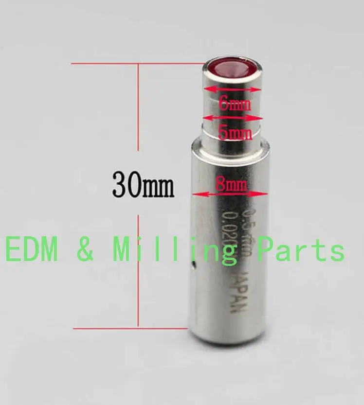 2PCS CNC 1.4MM 루비 세라믹 와이어 컷 전극 가이드 EDM 와이어 컷 루비 전기 밀 부품에 대 한 EDM 드릴링 머신 부품에 맞게