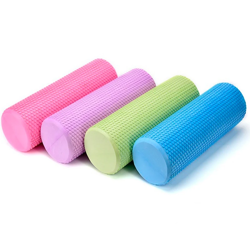 45/60CM Yoga Foam Roller High density EVA Muscle Leg Shoulder Roller Massage Tool Fitness Yoga column balance Stick Equipment