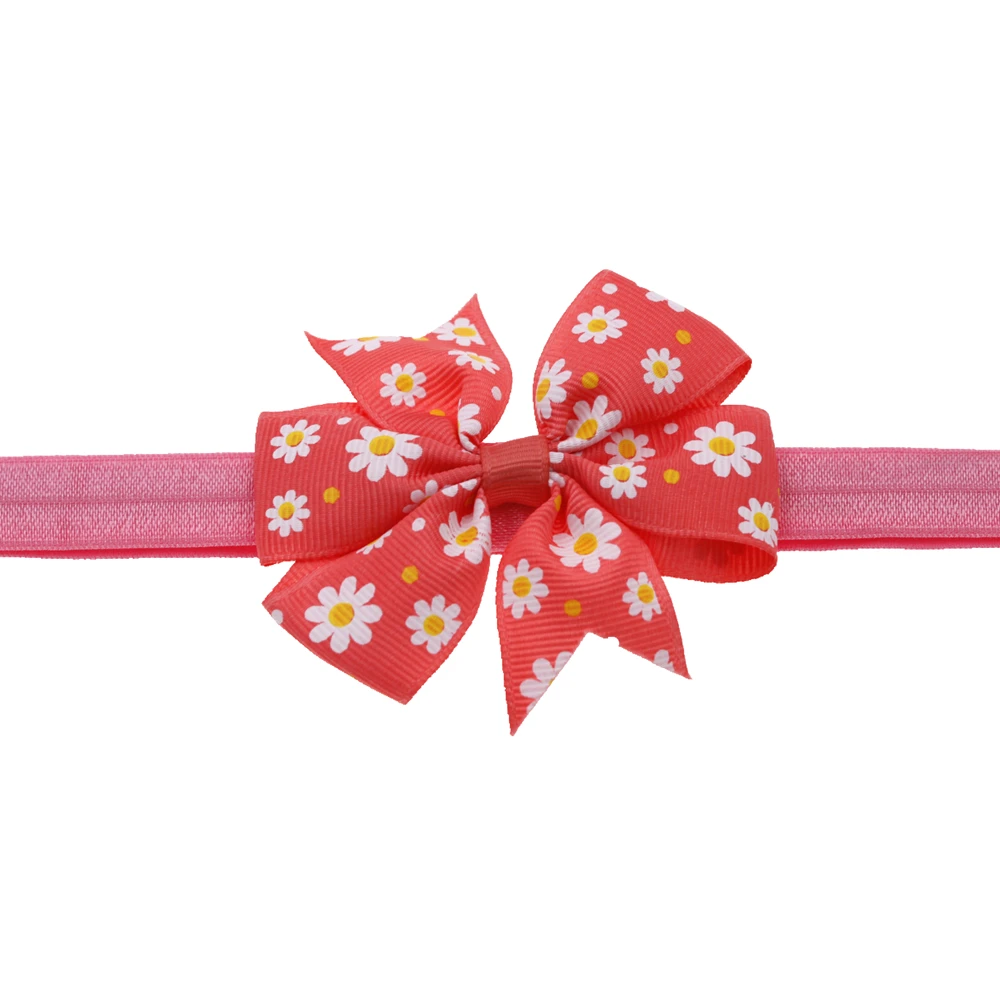 baby headband Printed Knot hair Bow Flower headband Girls Accessories Elastic Hair Band Kids children Hair Accessories