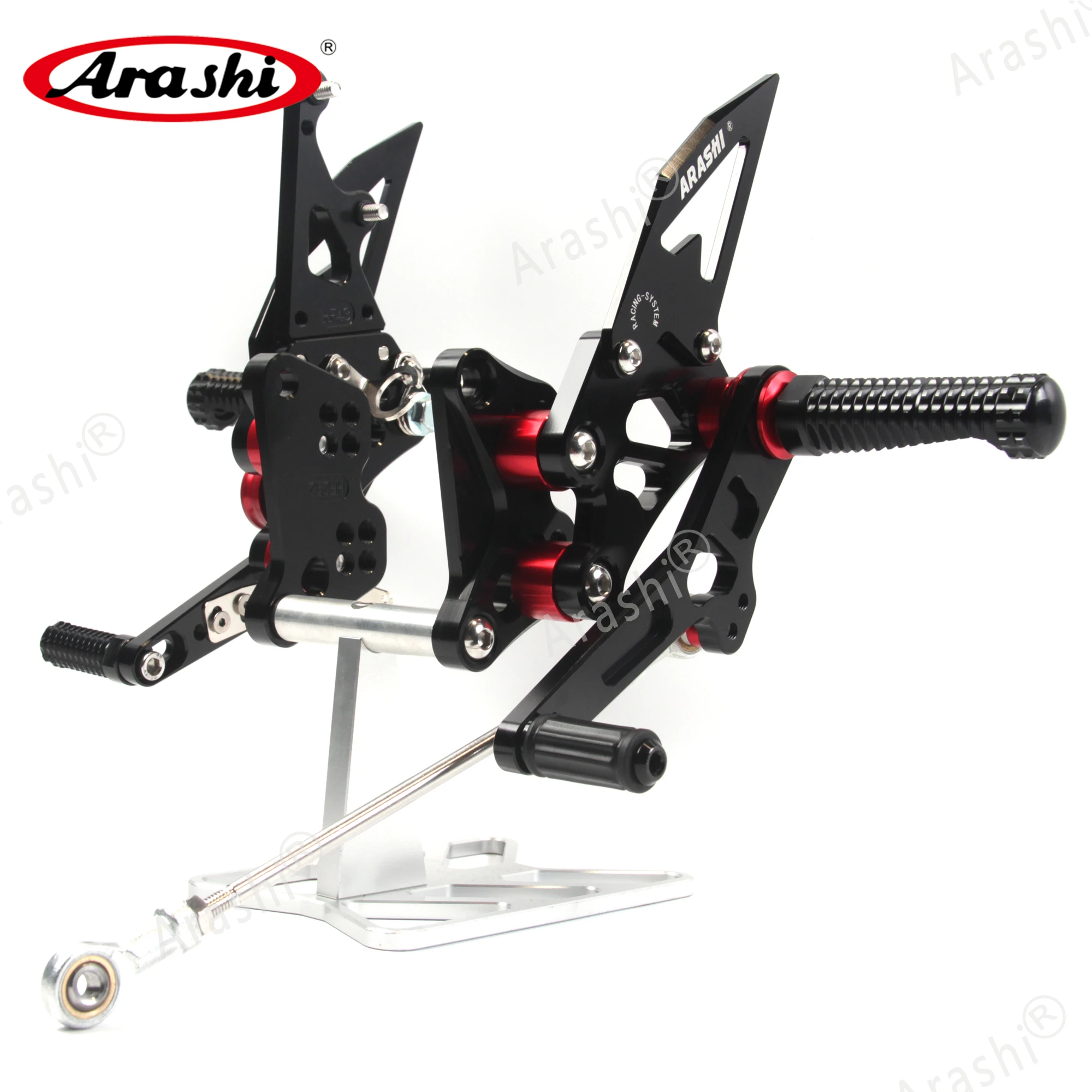 Arashi For SUZUKI GSXR1300 2008-2020 CNC Rider Rearset Adjustable Footrests GSXR 1300 HAYABUSA non-ABS 2018 2017 2016 2015 2014