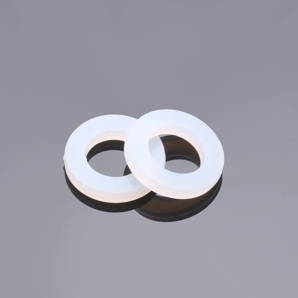 10pcs Silicone Gasket Sealing Ring White Washer Gasket for Corrugated Hoses Pipes Gas Pipe