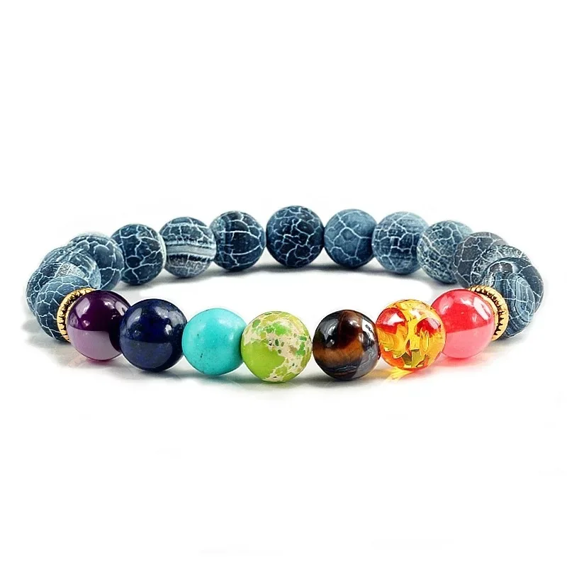 Natural Stone Beads Bracelets for Women Men Chakra Stones Bracelets Indian Yoga Braclets Women\'s Healthy Stone Beads Jewelry