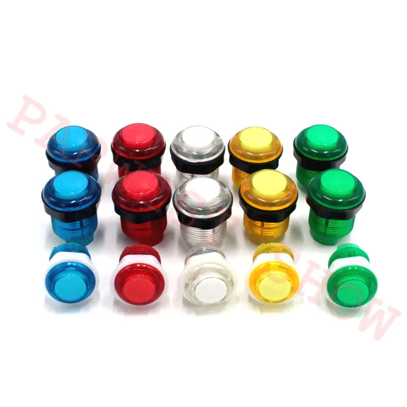 Zero Delay Arcade 2 Player kits DIY Joystick Controller With Crystal ball 4/8 Way Joystick 5V LED Illuminated Push Button For PC DIY Arcade Kits