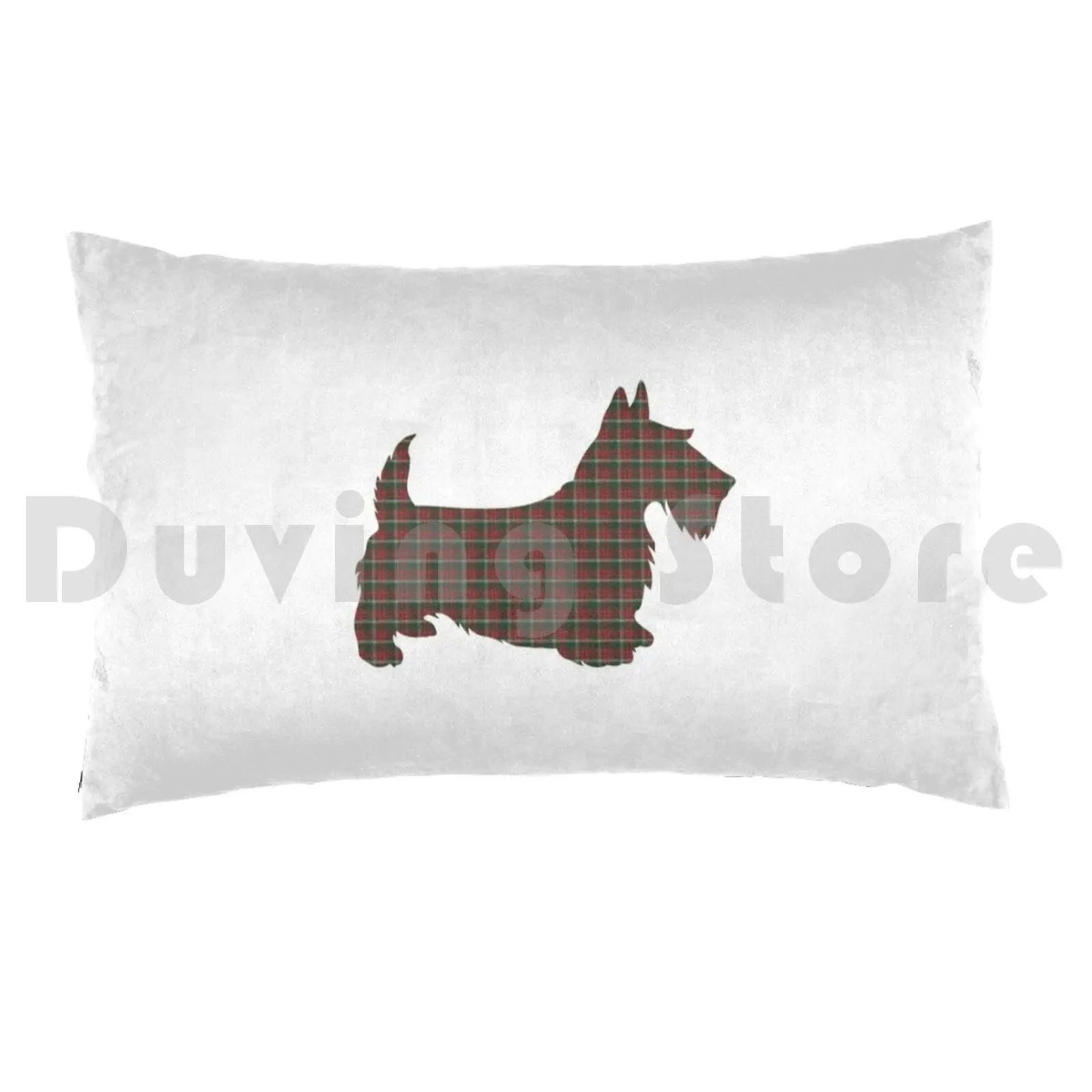 Prince Of Wales Modern Scottish Clan Tartan Scottie Dog Pillow Case 20*30 Inch Prince Of Wales Tartan Prince Of