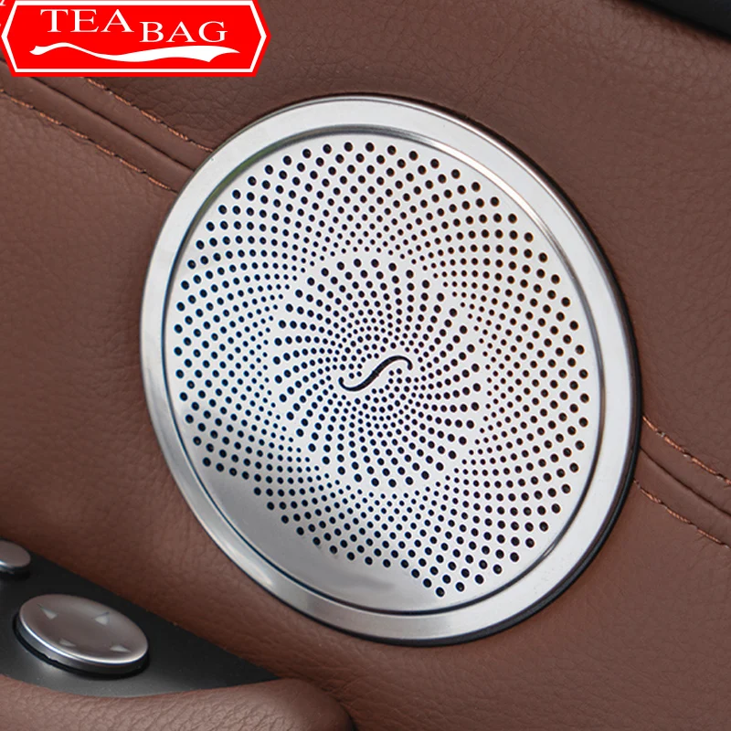 Car Stainless Door Loudspeaker Sound Pad Horn Cover Trim Frame Sticker Interior For BMW X5 E70 X6 E71 2008-2015 Accessories - Image 2