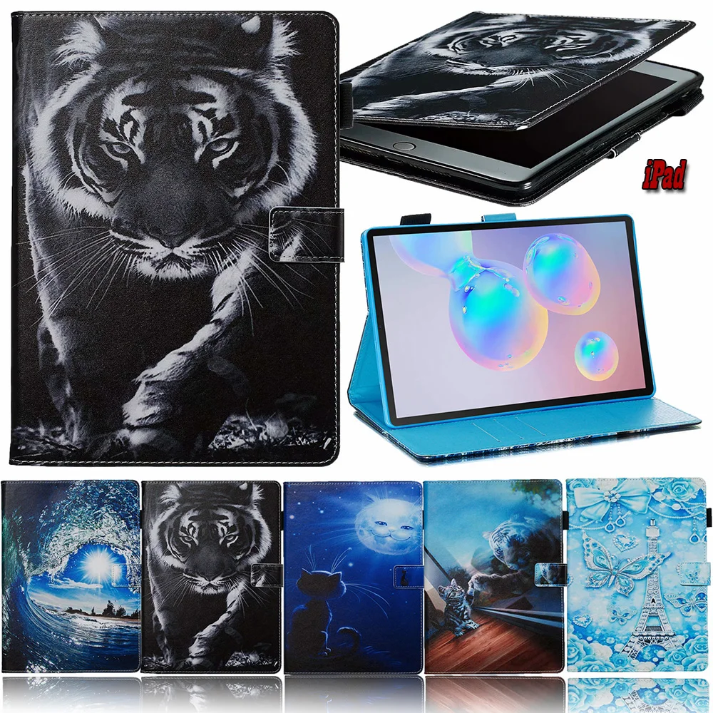 Flip Stand with Card Slots Leather Protector Case for iPad 9.7 2017/2018 Case iPad Air Cover iPad Air 2 Case