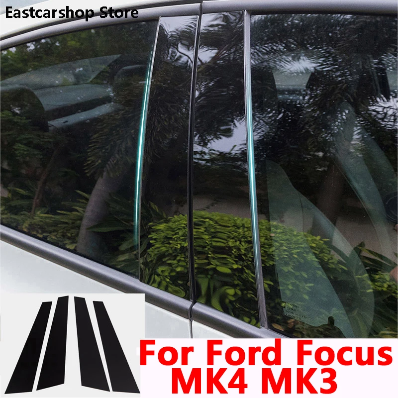 

For Ford Focus MK4 MK3 Clssical Focus Car Central Middle Column PC Window B C Pillar Strip Sticker Accessories Cover 2012-2021