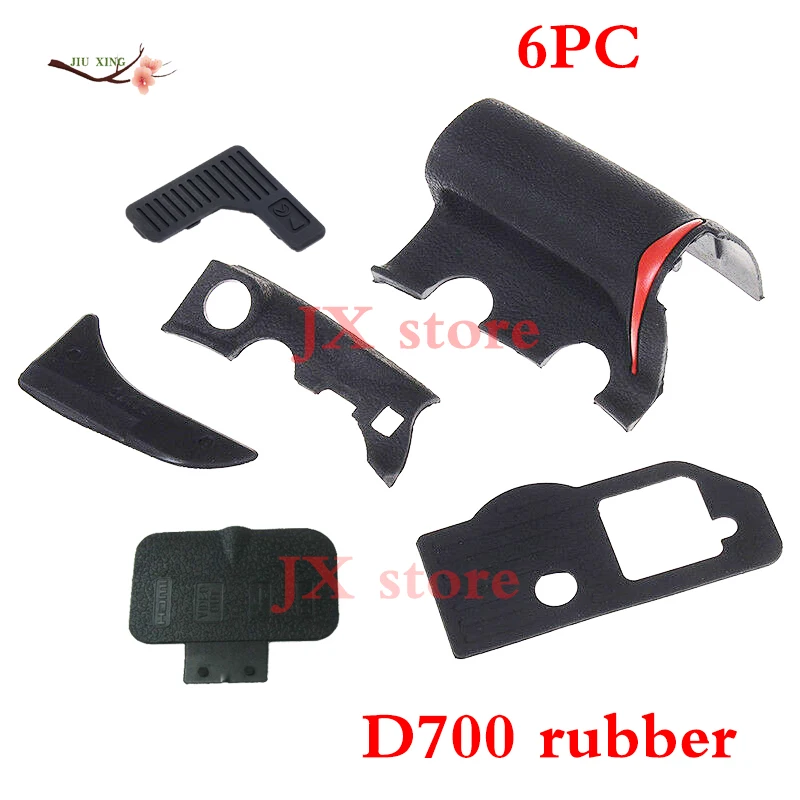 NEW A Set Of Body Rubber 6 pcs Front cover and Back cover Rubber For Nikon D700 Camera Replacement Repair spare parts