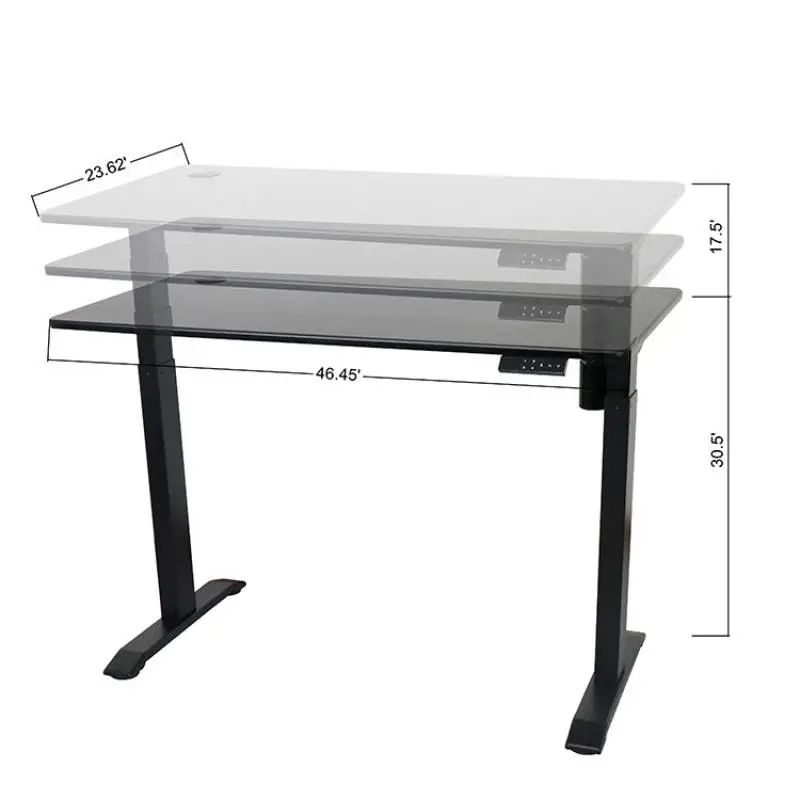 110V-240V Independent Office Computer Desk with Panel, Electric Lift Learning Desk, Negotiation Desk, Workbench