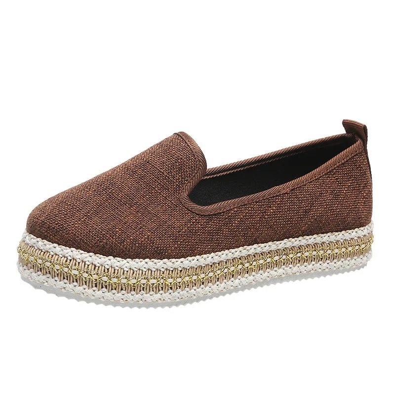 Shoes for Women Sneakers Europe 2022 New Fashion Loafers Women Flats Shoes Woman Round Toe Casual Slip-on Fisherman Shoes