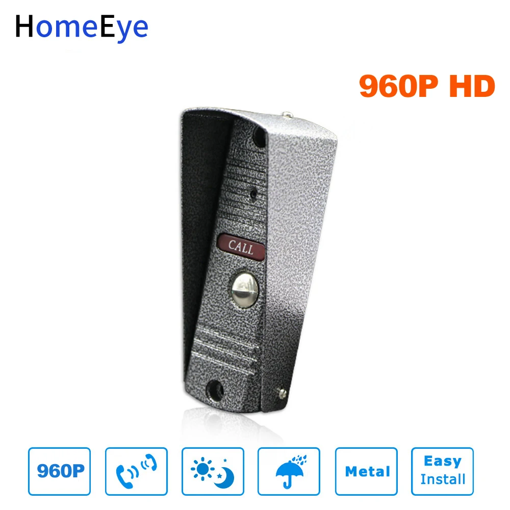 HomeEye WiFi IP Video Door Phone Video Intercom System 960P Tuya Smart Life App Remote Unlock Motion Detection Access Control