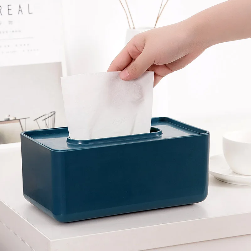 Bathroom Kitchen Wooden PP Plastic Tissue Box Solid Wood Napkin Holder case Car Home Decoration tissue box holder for car new