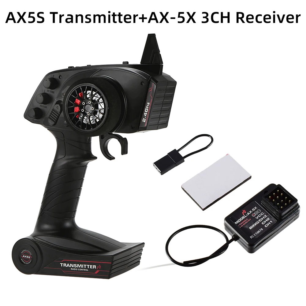 Austar AX5S 2.4G 3CH Zender Met AX-5X Ontvanger 10A Geborsteld Esc Voor 1/10 1/8 Rc Crawler