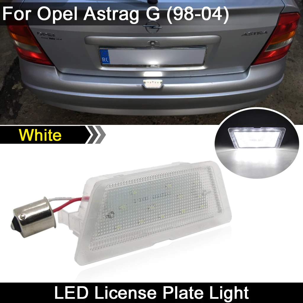 

Для Защитные чехлы для сидений, сшитые специально для Opel Astra G 1998 1999 2000 2001 2002 2003 2004 заднего Белый светодиодный номерной знак светильник номерной знак лампа
