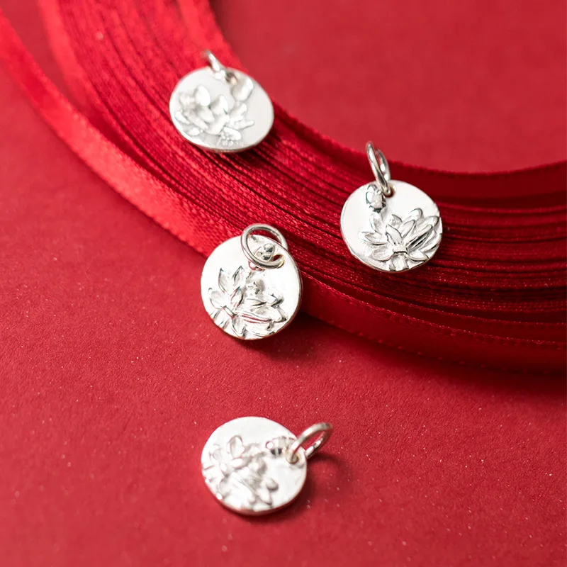 925-prata-esterlina-artesanato-cameo-lotus-redondo-encantos-12mm-elegante-s925-pulseiras-de-prata-balancar-pingente-diy-joias-acessorio
