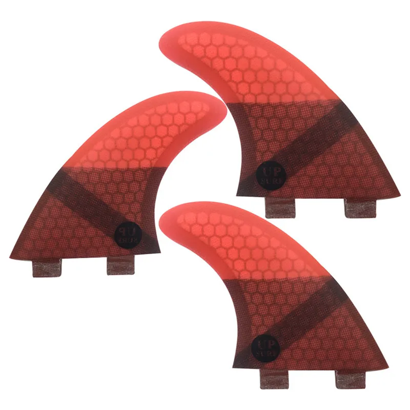 

Surfing Fins 3pcs Double Tabs Fins M Fin Honeycomb Fibreglass Fins M Red Double Tabs Quilhas Fins