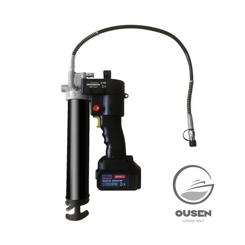 21V 24V Electric Grease Gun Grease Machine Steam Protection Lubrication Tool Excavator Special Lubricator Air Pump Portable
