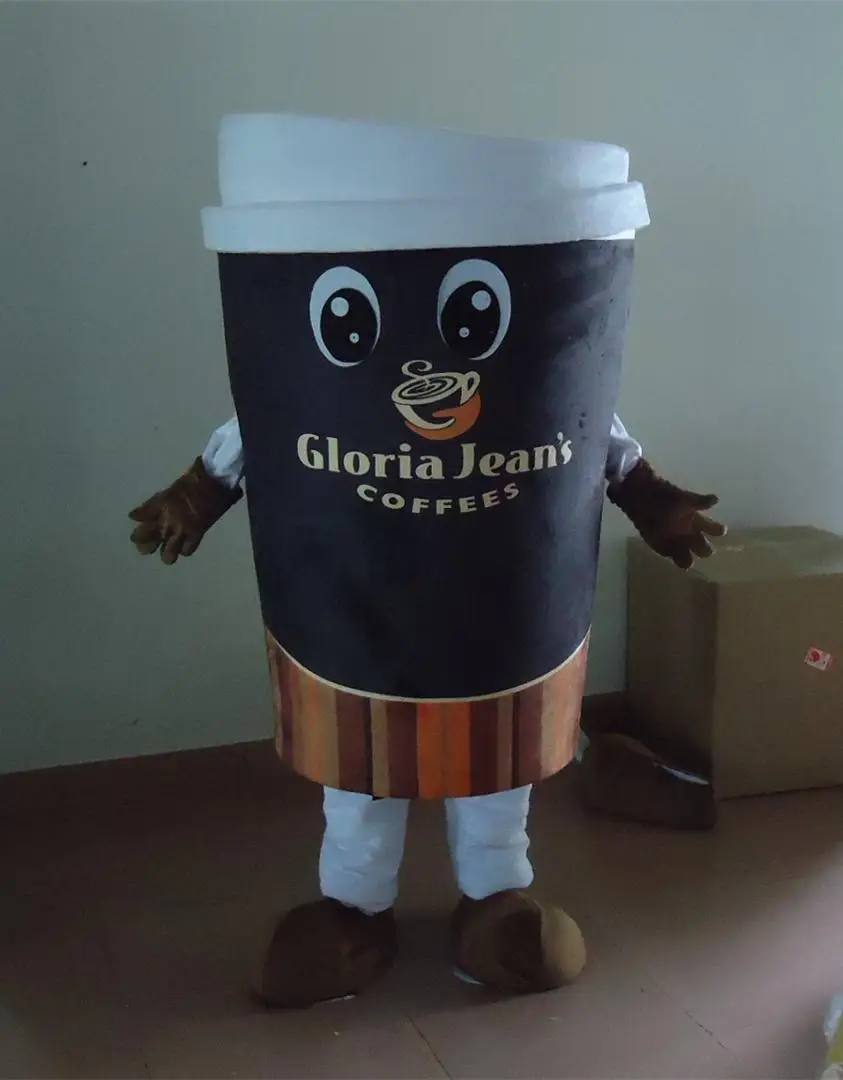 

Ohlees coffee mascot costume picture is example only,do custom according to customer design