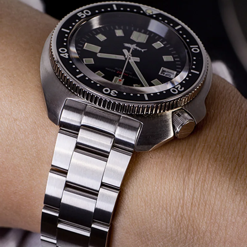 Heimdallr-メンズ腕時計,自動巻き,機械式,200m,防水,サファイアミラー,c3,スポーツ用