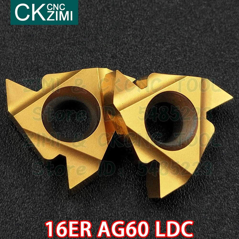 16ER AG60 PMA insertos de carburo de rosca externa inserta herramientas Herramientas de roscado de Metal CNC torno de inflexión de herramientas de corte de 16ER para acero