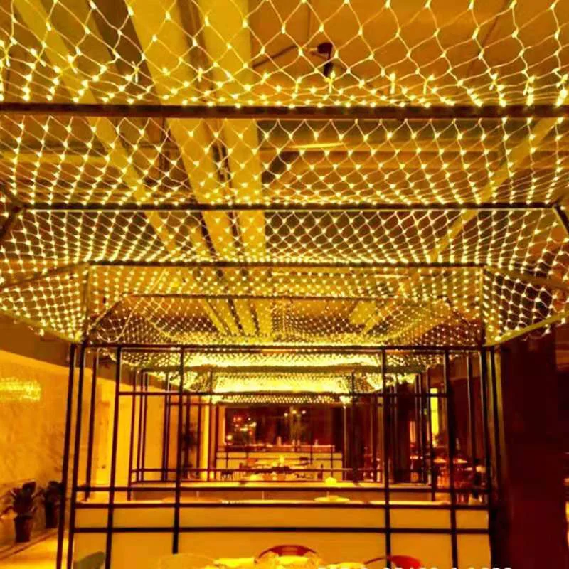 8 Modes 110v/220v LED Net Mesh String Light Xmas Lights Garden Wedding Party Holiday Lighting Festival LED Decoracion Waterproof