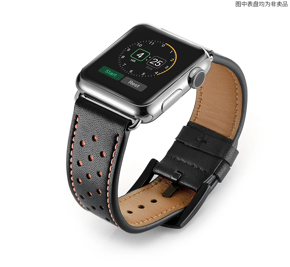 Leather strap for Apple watch band 44 mm 40mm iWatch Band 42mm 38mm First layer leather bracelet strap for apple watch 4 5 3 2 1