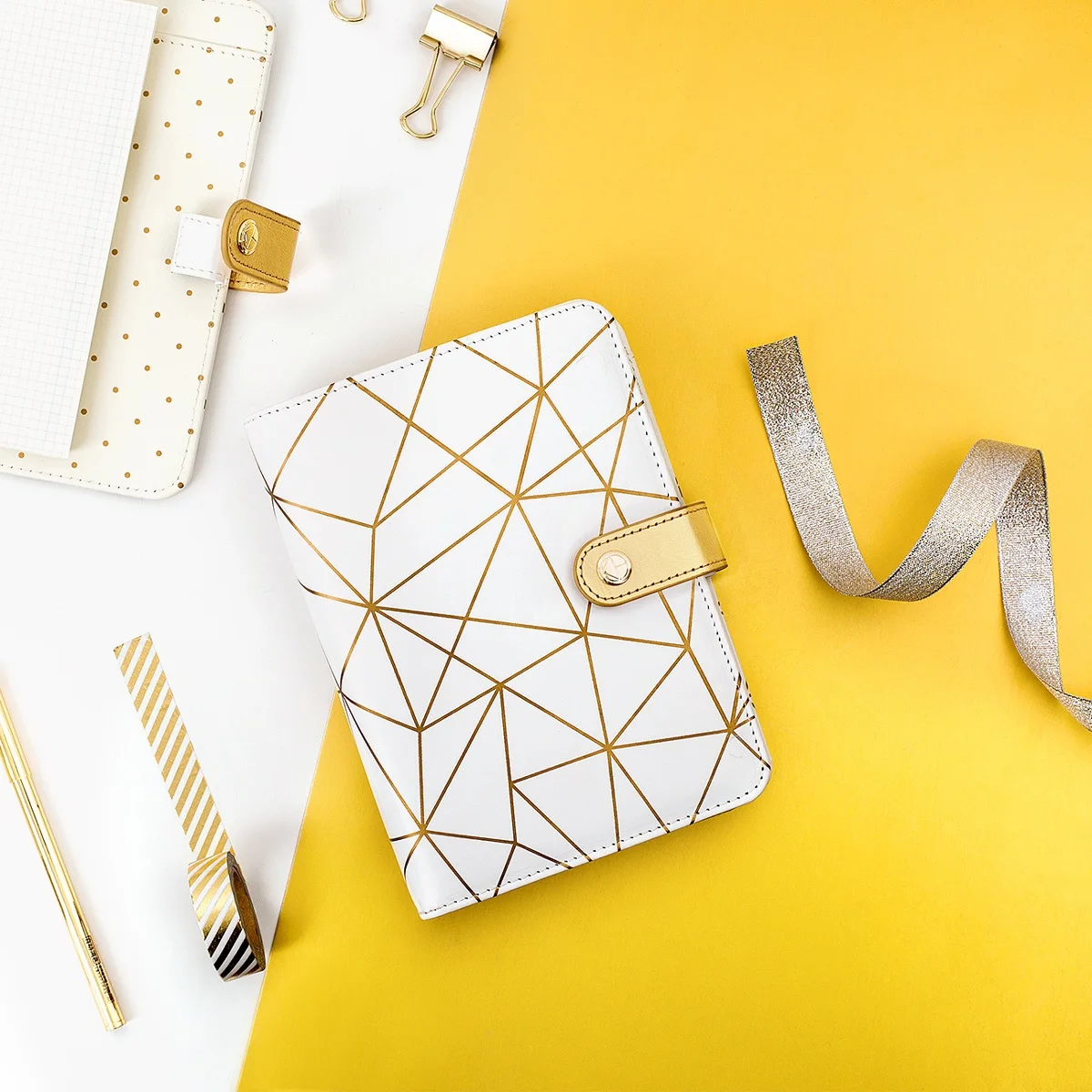 Kinbor Tangan Notebook A6 Loose-Leaf Notebook Kreatif Tangan Akun Jadwal Notebook Alat Tulis PU Kulit Tangan Akun