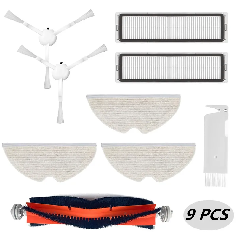 Robotic Stofzuiger Onderdelen Voor Xiaomi Dreame D9 Centre Roller Side Brush Hepa Filter Mop Doek Accessoires