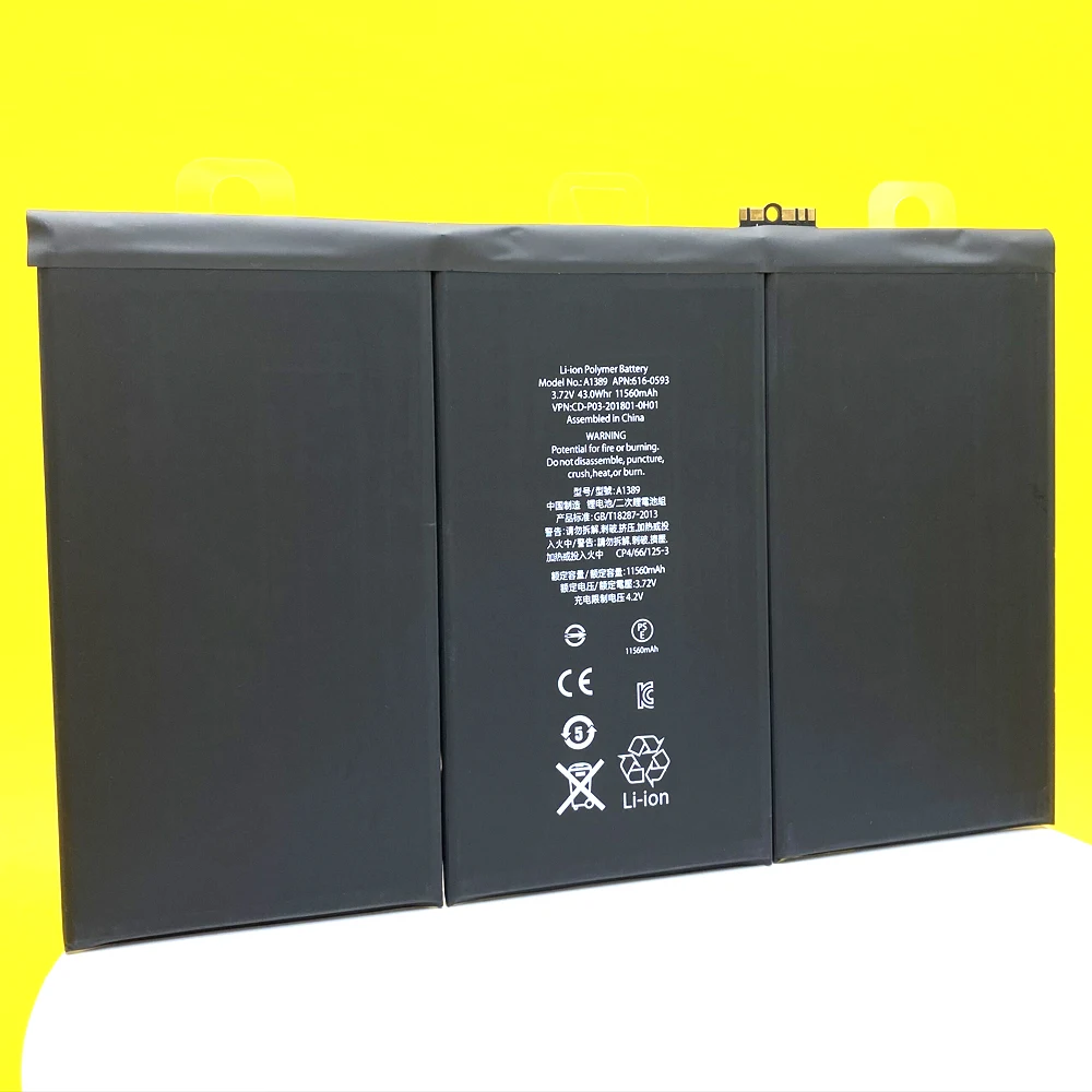 Batterie 11560mAh pour iPad3, iPad4, A1458, A1403, A1416, A1430, A1433, A1459, A1460, A1389, avec numéro de suivi, nouvelle collection