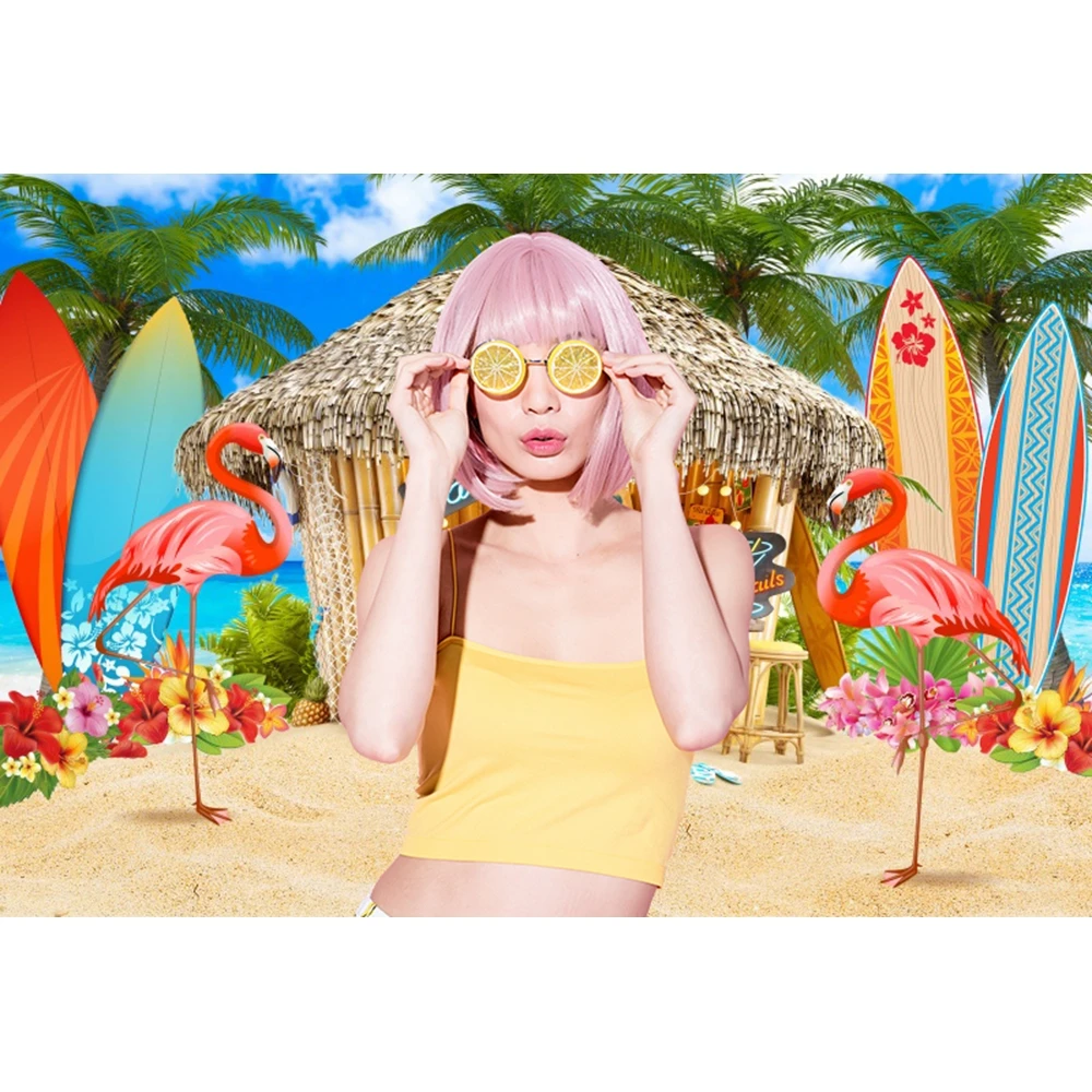 الاستوائية الصيف شاطئ البحر التصوير خلفية شاطئ جوز الهند الطفل صورة خلفية الصورة ديكور الحفلات Photophone استوديو يطلق النار