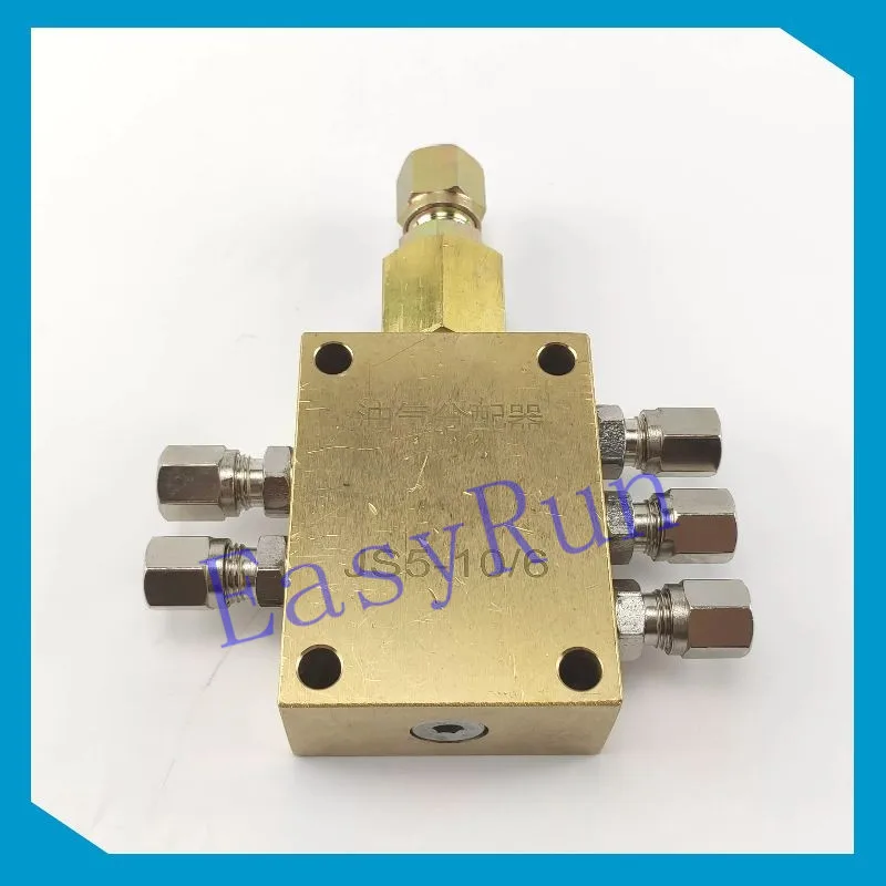 Mist Coolant Unit 0.16 cc Output per Cycle, 5 Outlet Panel-Mounted Central Lubrication System Air-Operated Pump Distributor