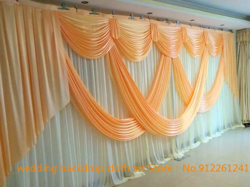 3M*6M wedding background curtain   10ft*20ft Party backdrop stylist Celebration backcloth Stage curtain design decoration