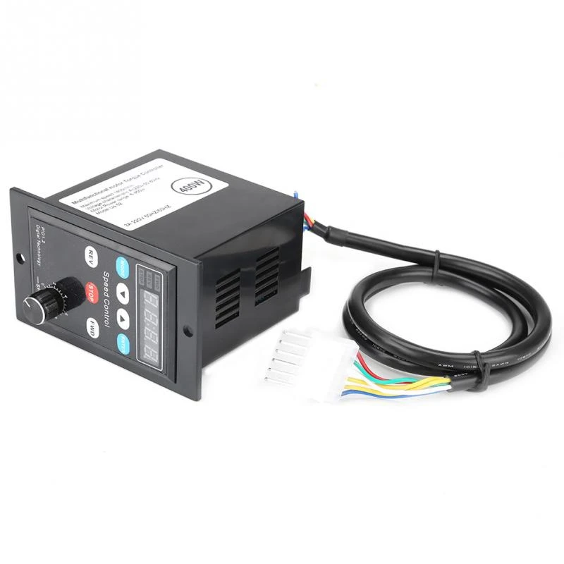 220V Ac 6W-400W Professional Digital Display Motor Speed Controller Motor High Precision Governor Soft Start Tools