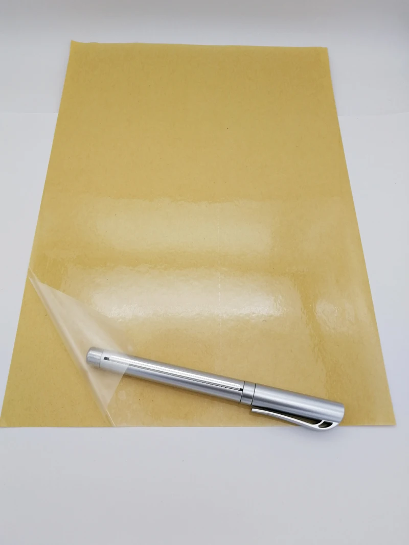 25 Micron THIN A4 Blank Self Adhesive Transparent/Clear PVC Label Sticker Paper for Laser Printer or Used as Lamination Film