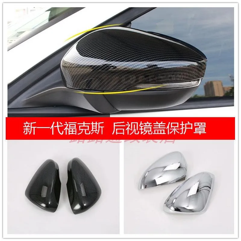 

Car mirror protective cover FOR Ford Focus 2019-2021 rearview mirror modified carbon fiber sports decorative cover