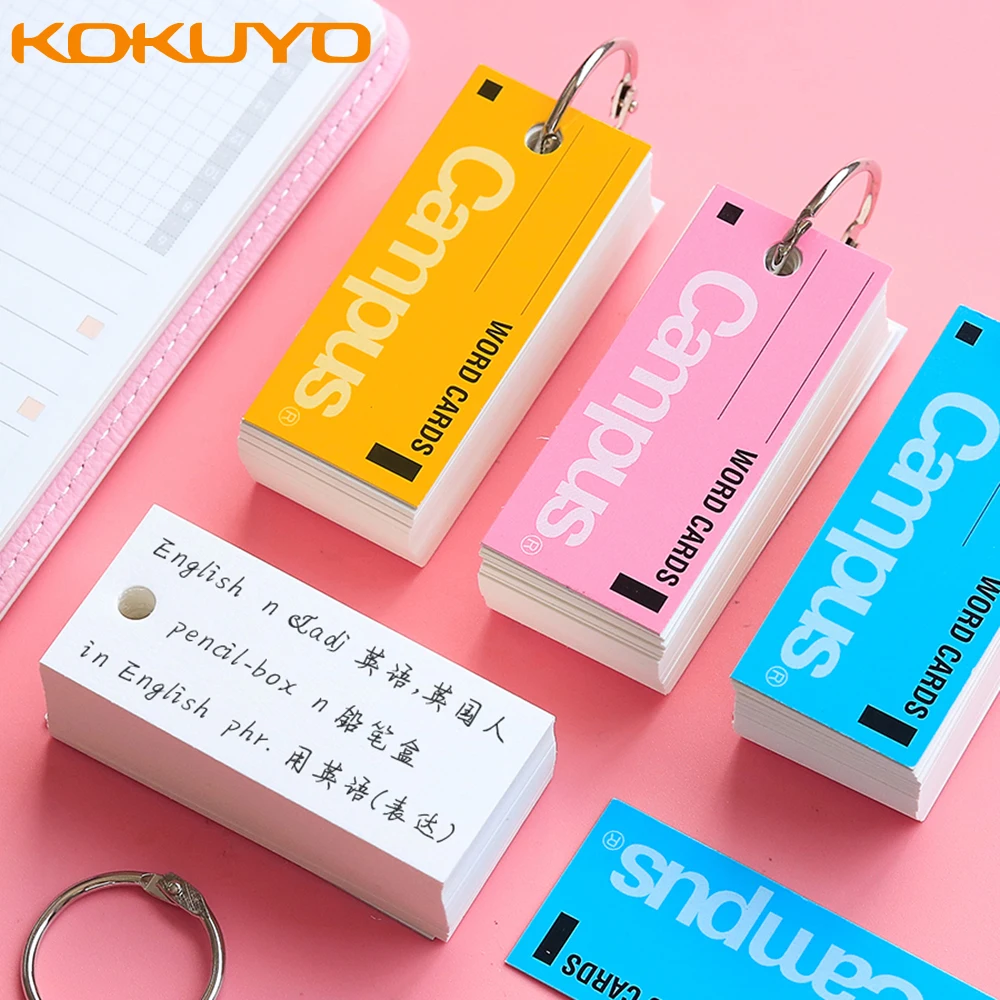 

3Pcs Japanese KOKUYO Campus English Vocabulary Pocket Notebook Notepad Small Mini Coil For Students To Carry