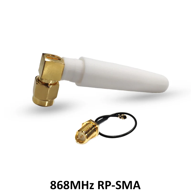 GRANDWISDOM 10pcs 868mhz antenna 3dbi sma female 915mhz lora module lorawan antene ipex 1 SMA male pigtail Extension Cable